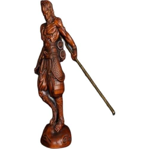 Chinas pure handicraft (boxwood carving, Qitian great sage, Sun Wukong decoration collection