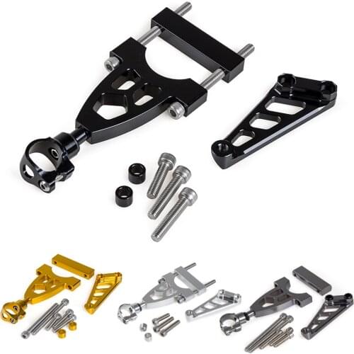 CNC Steering Damper Mounting Kit For Honda CB400SF VTEC 92-15 CB400SB 2004-2015 Steering Damper Mounting Kit