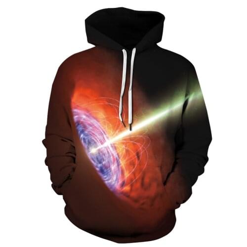 2020 new autumn winter hoodies Space Scientific Black Hole 3D Print Pullover Hoodies Hipster Streetwear Jumper Men Clothing G024