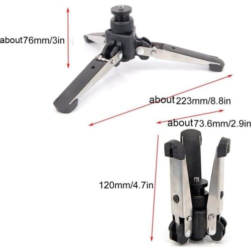 New 1/4 Screw Adapter Universal Three feet 3 Legs Monopod Base Stand Unipod Holder Support For Support DSLR Camera Balance