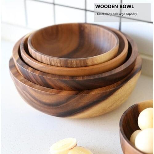 OUNONA Kitchen Wooden Bowls China