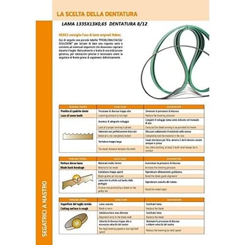 Saw Blade tape iron 1335 X13X0,65 teeth 8/12 original for NEBES TM101PLUS