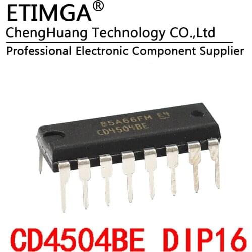 5pcs/lot Original CD4504BE Voltage level converter logic chip IC DIP16