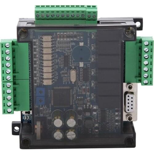 PLC Industrial Control Board Programmable Simple Controller Logic Controller FX3U-14MR Analog 6AD+2DA Tool 8 Input 6 Output DC24