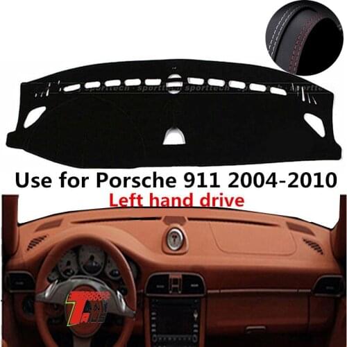 TAIJS Factory Simple Anti UV Leather Car Dashboard Cover For Porsche 911 2004 2005 2006 2007 2008 2009 2010 Left hand drive