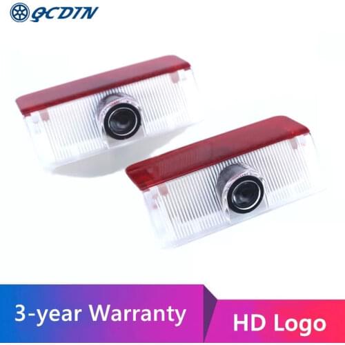 QCDIN For Mercedes Benz LED Decoration Shadow Projector Light Car Door Welcome Logo Light For A W169 B W245 GLK X204