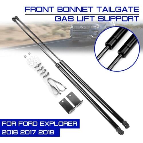 Struts Bar Car Interior Front Support Arm Gas Hydraulic Engine Cover Bonnet Hood Shock Lift For Ford Explorer 2016 2017 2018