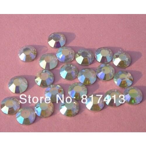 SS30 Diy crystal clear AB 6mm flat back rhinestones mobile beauty nail Art 10000pcs