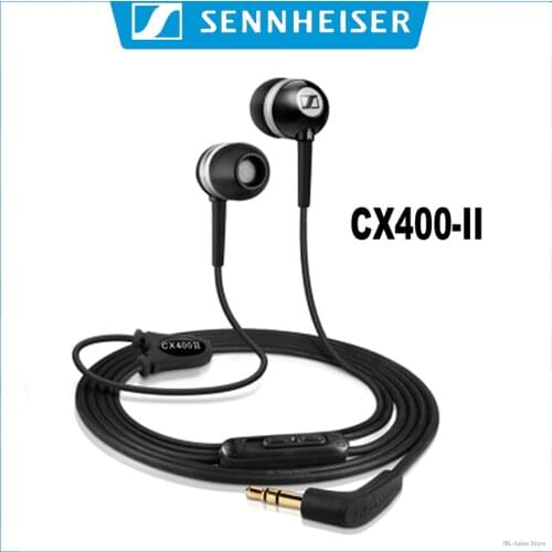 Sennheiser CX400II 3.5mm Wired Stereo Earphones Bass Headset Sport Earbuds Precision HIFI Headphone for iPhone/Samsung/XiaoMi