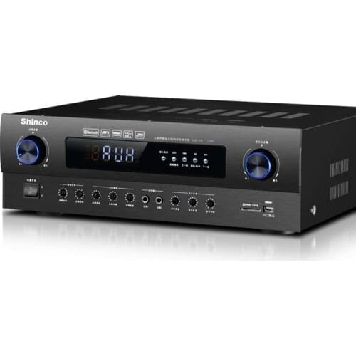 LED-715 4-channel output USB/SD home high power KTV stage conference home theater Bluetooth power amplifier