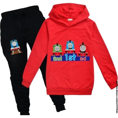 THOMAS Clothing Sets Spring Autumn Kids Cotton Hooded Sweatshirt Children Game Clothes Full Thanksgiving Outfits for Girl Boys