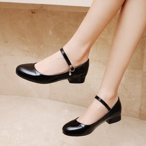 New Girls Black Mary Jane High Heels Princess Children Shoes Baby Casual Breathable Student Dress Leather Shoes Kids Toddler 04