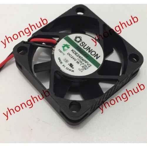 SUNON KDE2404PFV2 11.MS.A.GNX DC 24V 1.4W 2-wire 40X40X10mm Server Cooling Fan