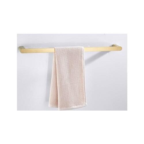 Towel Bars Single Rail Brass Towel Holder Bath Shelf Towel Hanger Wall Mounted Bathroom Accessories Towel Rack DG8210K