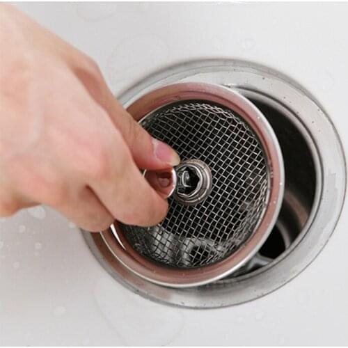 1pc Stainless Steel Floor Drain Cover Sink Strainer For Bathroom Kitchen Drainage Port Drains Anti-blocking Floor Drains Cover
