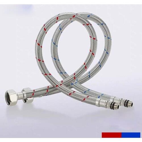 1pc High Quality 304 Stainless Steel Hose Braided Single Hole Hot And Cold Water Sink Kitchen Faucet Inlet Pipe
