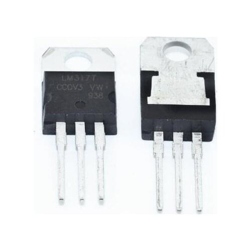 100pcs LM317T LM317 TO-220 Voltage Regulator IC 1.2V to 37V 1.5A