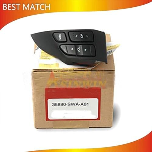 35880-SWA-A01 35880SWAA01 Black NEW Steering Wheel Audio Control S-witch Fits For Honda CRV 2.4L