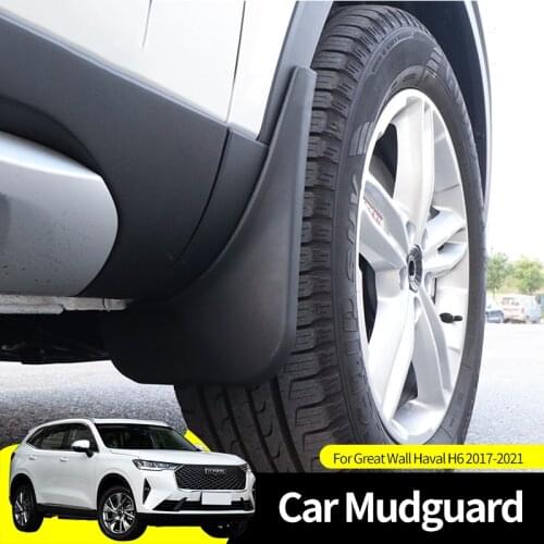 For Great Wall Haval H6 2017-2021 Set Molded Mud Flaps Mudflaps Splash Guards Front Rear Mud Flap Mudguards Car Accessories