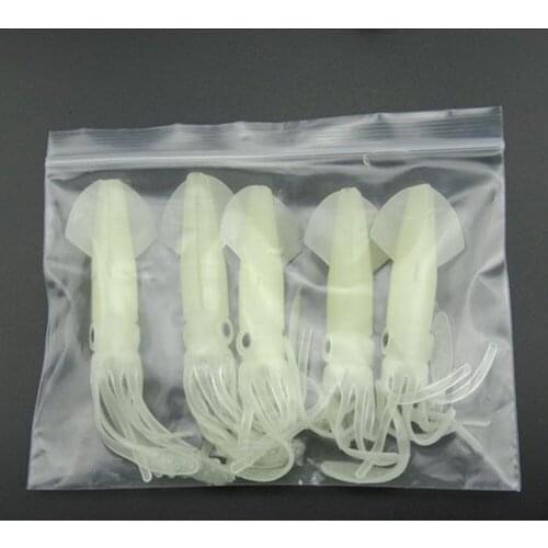 5pcs Saltwater Fishing Lure Squid Octopus Skirts Lures Tackle Glow Luminous Bait Fishing Tackle Dropship #318