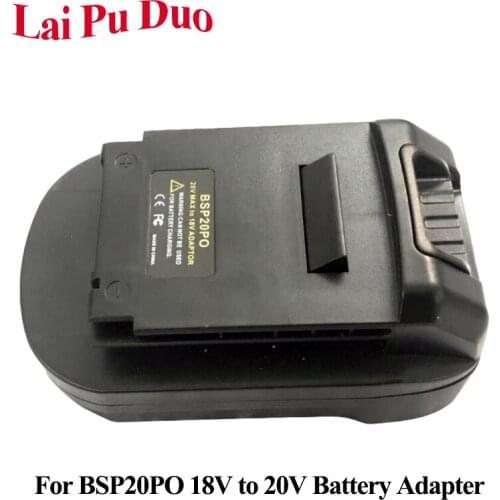 Battery Adapter BSP20PO For Stanley For Black&Decker 20V Lithium Battery for Porter Cable 18V Power Tool PC18B PC18BLX PCC680L