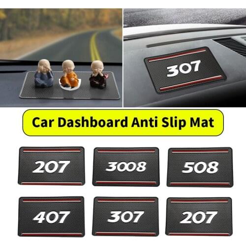 Auto Anti-slip Mat Non-slip Mat for Peugeot 207 407 508 307 3008 207 Dashboard Mat Car Styling