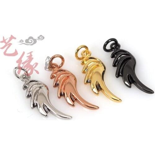 One piece popular mix color copper wings penant suit necklace mp011