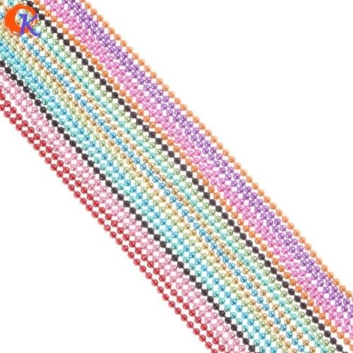 1.5MM Choose Color Fashion Metal Chain Necklace 20Pcs/Lot 23.6 Inches Ball Chain Necklace For Handmade DIY Jewelry Accessories