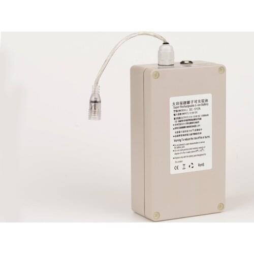 DC-1212A Waterproof 12V 12000mah Super Powerful Rechargeable Portable Li-ion Battery Lithium-ion Batteries Pack For CCTV Camera