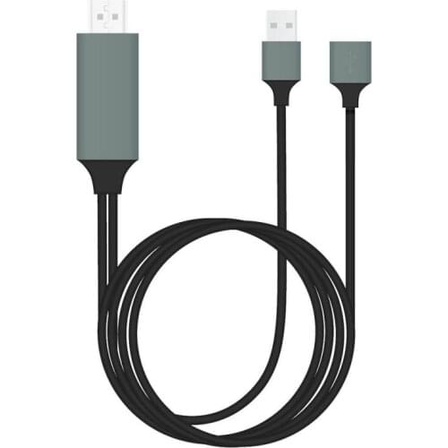 HDMI-compatible Mirror Cable Three-In-One Mobile Phone With The Same Screen Line Portable High-Definition Video Cable