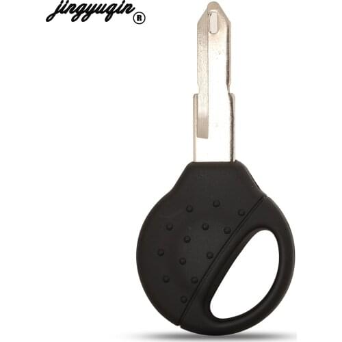 Jingyuqin For Peugeot 206 207 New Install Transponder Chip K265 Fob Car Key Shell Case Cover Uncut Balde Repalcement