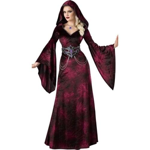 Vampire Bride Costume Of Death Ghost Goddess Of Hell Role-playing Magic Wizard Gown