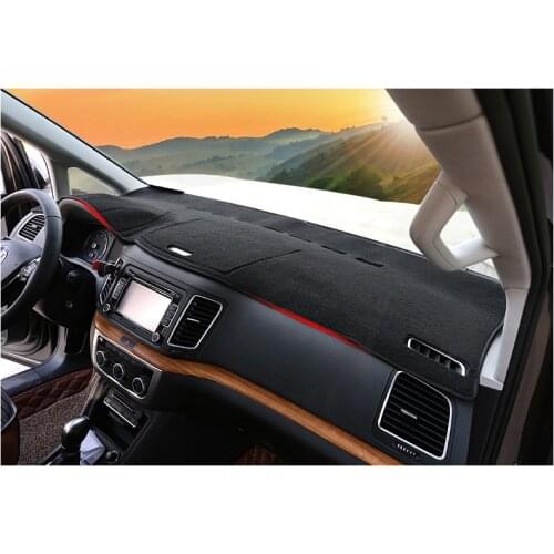 Lsrtw2017 Car Dashboard Cover Mats Avoid Light Pad Instrument Platform Desk Carpet for volkswagen vw sharan seat Alhambra