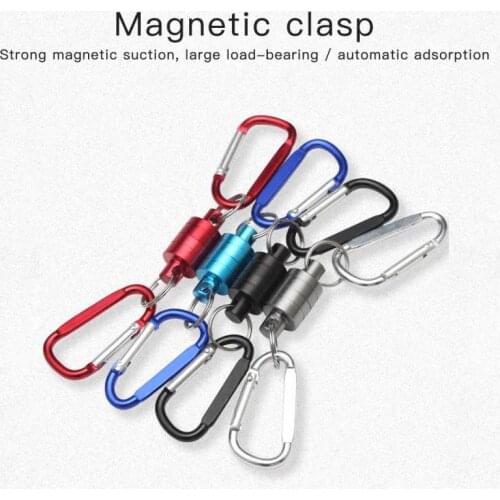 Magnetic Mountaineering Buckle Multifunction Magnetic Buckle KEY CHAIN Outdoor Fishing Mountaineering Anti-loss Rope Accessories