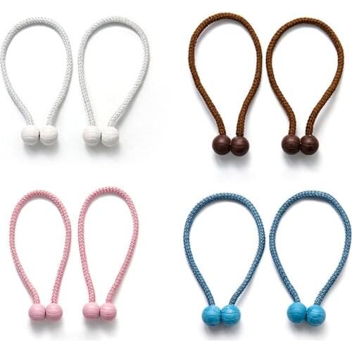 New hot sell Magnetic Curtain Tieback High Quality Holder Hook Buckle Clip Curtain Tieback Polyester Decorative Home Accessorie