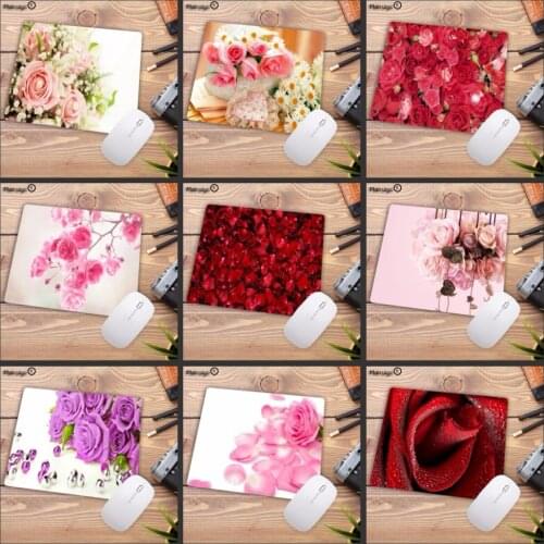 Mairuige Promotions For Russia Flower Rubber Mouse Pad Small Gaming Mousepad Non slip Mouse mats desk mat for gaming/cs go/work