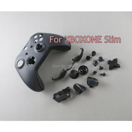 3SETS For Xbox One S Slim colors Matte Full Custom Shell Case Button For XboxOne Slim Wireless Controller Cover Replacement