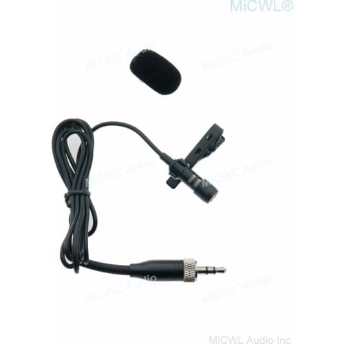 MiCWL MJ60 Lavalier Microphone For Sennheiser Mic G2 G3 G4 Wireless BeltPack 3.5mm Stereo Lock Metal Plug