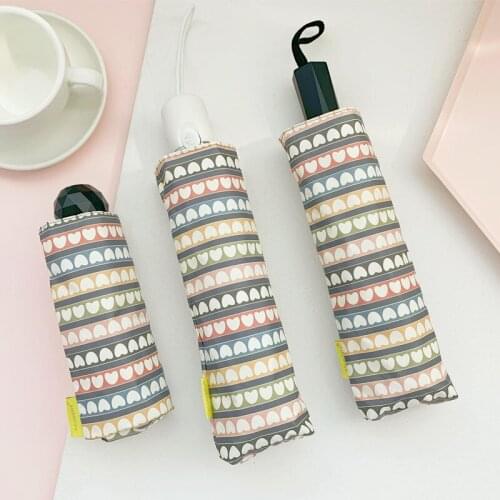 Fashion Luxury kawaii umbrella rain women UV umbrella Sunny and rainy