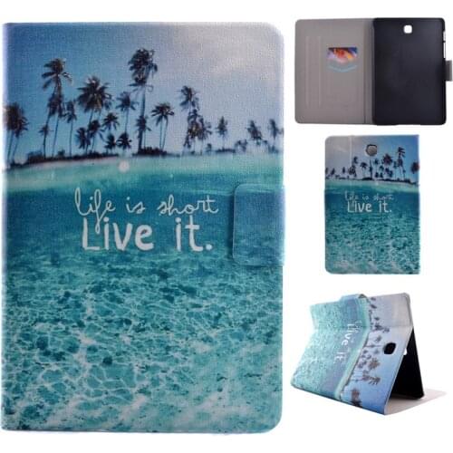 Fashion Flower Cartoon Animal Elephant Leather Stand Flip Smart Case For Samsung Galaxy Tab S2 8.0 T710 T715 Tablet Book Cover