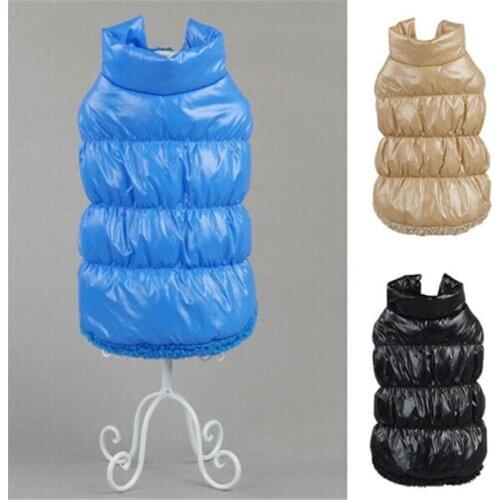 Fashion Down Jacket Padded Clothe Thicken Warm Vest Waterproof Coat Winter Pet Puppy Small Dog