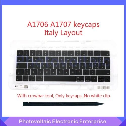 Original New Italy Italian IT Keyboard Keys Keycaps For Macbook Pro Retina 13" A1706 15" A1707 Late 2016 Mid 2017