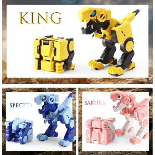 Pyramid Magic cube 4X4X4 Deformable Dinosaur 3 Colour Little Dinosaurs TOY Movable Joint Tyrannosaurus Rex Transform Animal