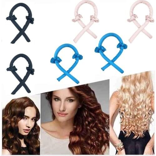 3 pcs Heatless Curling Rod Headband No Heat Curls Ribbon Hair Rollers Sleeping Soft Headband Hair Curlers DIY Hair Styling Tools