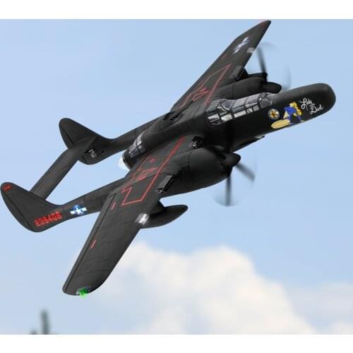 RC Fighter Warplane Dynam P-61 Black Widow 1500mm Wingspan PNP 8973