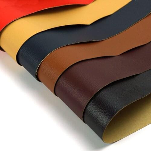 Litchi Pattern Back Self adhesive Stick Faux PU Leather Hole Repair Patch Leather Chair Sofa Fabrics Car Bag DIY Craft Handmade
