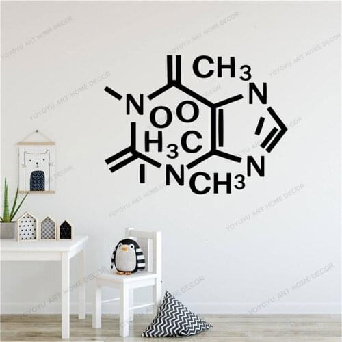 Chemical Equation Modern Wall Decals Quotes Vinyls Wall Art Sticker For Living Room Company School Office Decoration CX722