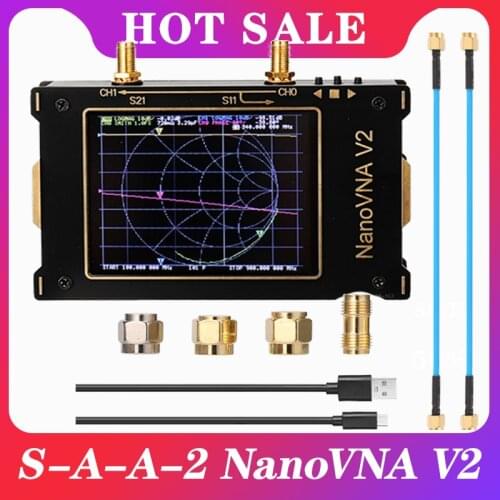 3.2 Inch Large Screen 3G Vector Network Analyzer S-A-A-2 NanoVNA V2 Antenna Analyzer Shortwave HF VHF UHF Measure Duplexer Filte