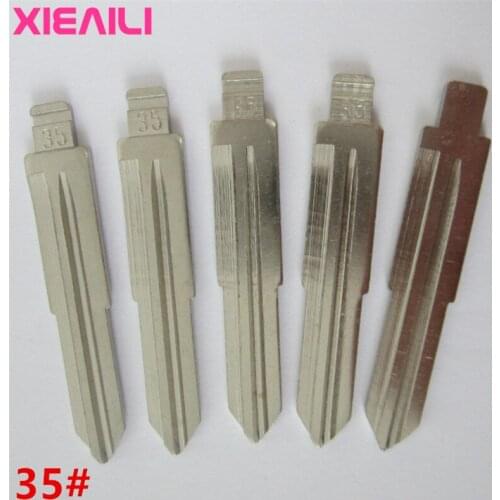 XIEAILI 50Pcs 35# Blank Remote Uncut Key Blade For Suzuki Alto (Side Slot) S357