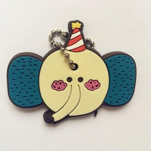1PCS New Lovely Cartoon Silicone Key Control Dust Cover Holder Organizer Fashion Home Supplies Protective Key Case Cover Pendant